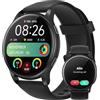 Parsonver smartwatch donna uomo con funzione telefono, impermeabile 5 ATM, orologio da nuoto 44 mm, orologio fitness con 100+ modalità sportive, frequenza cardiaca e monitoraggio del sonno, Smart