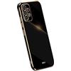 RankOne La Custodia del Telefono è Adatta per Samsung Galaxy A23 5G (6.6 Inches), Case per Cellulare in Silicone con Telaio Galvanico - Nero