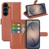 BOCTECH Cover a Libro in Pelle per Samsung Galaxy S26 FE, Marrone | Custodia Portafoglio, Pelle Sintetica, Silione, Porta Carte, Chiusura Magnetica, Supporto Pieghevole, Antiurto Flip Case