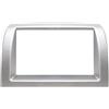 Generico Mascherina Stereo Adattatore Montaggio Autoradio 2 DIN Grigio Metallizzato Specifica per Y Ypsilon modello 843 prodotte dal 2003 al 2011-10.7192/GC