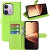 BOCTECH Cover a Libro in Pelle per Xiaomi Redmi 17C 5G, Verde | Custodia Portafoglio, Pelle Sintetica, Silione, Porta Carte, Chiusura Magnetica, Supporto Pieghevole, Antiurto Flip Case