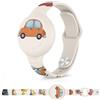 Meliya Bracciale in Morbido Silicone per Bambini per Apple Airtag, Protettiva GPS Anti-Perso, Localizzatore di Monitoraggio Impermeabile, Cinturino per Adolescenti Anziani Bambi (Luce stellare)