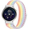 GIOPUEY Nylon Cinturini Compatibile con Garmin Venu 4 41mm, Traspirante Sport Loop Cinturino in Morbido Nylon Intrecciato, Donne Uomo - Colorful