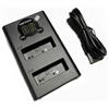 Dot.Foto BLS-5, BLS-50 Doppio Caricabatterie USB LCD (BCS-5 tipo) per Olympus OM-5 OM-D E-M10 Mark IV, E-M10 Mark II, E-M10 Mark III S, E-M5 Mark III