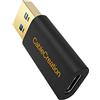 CableCreation - Adattatore da USB a USB-C, Maschio A a Femmina C, Convertitore di Dati e Ricarica per Computer Portatili/PC e Tablet