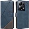XINNI Cover per Xiaomi Poco M6 PRO 4G/Redmi Note 13 PRO 4G Custodia | Cellulare Libro Antiurto Flip Pelle PU/TPU