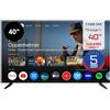 Stream System - Google TV Smart 40, FullHD, HDR10, Frameless (senza cornice), Assistente Google, Chromecast integrato, 5 anni di garanzia - Modello S40EX1GF (2026)