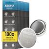 ABSINA Batteria SR920SW orologio 1,55V ossido d'argento | Confezione da 100 - SR920SW batteria orologio polso a tenuta stagna e lunga durata - 371 / LR921 /370 / LR69 / AG8