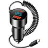 Alide Adattatore USB C Per Accendisigari Da 100 W, Caricabatteria Rapido Per Auto Con Cavo a Spirale Veloce Di Tipo C Da 1 M, Caricabatteria Per Auto