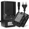 CELLONIC 2x Batteria compatibile con Panasonic HC-V110GK, HC-V160, VW-BC10 | 1780mAh, 3.6V, Ioni di Litio per Panasonic HC-V180, HC-V180GK, VW-VBT190