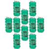 vhbw 10x NiMH Batteria a bottone di ricambio 2 pin tipo V80H 80mAh 6V adatta a batterie per modellismo, luci solari ecc.
