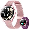 idomars Orologio Smartwatch Donna con Chiamate Bluetooth: 1.27 Smart Watch con Cardiofrequenzimetro da Polso Saturimetro Sonno da 100+ Modalità Sportive IP68 Impermeabile Contapassi Watches per Android e IOS