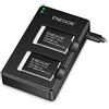 ENEGON Batteria Di Ricambio NB-13L (2-Pacco) e Doppio Caricatore per Fotocamere Canon PowerShot G5X,G5X Mark II,G7X,G7 X Mark II/III ,SX720 HS,SX730 HS,SX740 HS,SX620 HS,G1 X Mark III,G9 X,G9X Mark II
