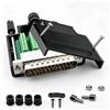 VISSQH DB25 maschio connettore Senza Saldatura,RS232 D-SUB adattatore seriale DB25 25 pin D Sub Connettore DB25 Breakout Connector con custodia