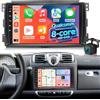 Techschermo Qualcomm 8 Core 4GB+64GB Sostituzione Radio per Mercedes Benz Smart Fortwo 2005-2010, Autoradio Android con CarPlay e Android Auto Wireless, DSP Hi-Res Audio, GPS, Telecamera Posteriore