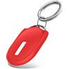 iVoler Custodia in Morbido Silicone per Xiaomi Tag con Portachiavi, Cover Tracker Protettiva Antiurto e AntiGraffio, Localizzatore Portatile per Chiavi, Zaini, Bagagli e Animali Domestici, Rosso