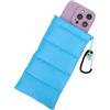 MOPZIJA Custodia Termica Per Cellulare Cover Raffredda Telefono Borsa Termica Universale Con Moschettone Compatibile iPhone 14 13 12 Plus X Samsung Blu