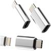 WASRUYI Adattatore di ricarica da Lightning a USB C per iPhone16 15 Pro Max (confezione da 3) per Apple iPad Air4 compatibile per caricabatterie Samsung Cavo femmina tipo C maschio adattatore connettore porta