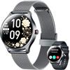 idomars Orologio Smartwatch Donna con Chiamate Bluetooth: 1.27 Smart Watch con Cardiofrequenzimetro da Polso Saturimetro Sonno da 100+ Modalità Sportive Impermeabile IP68 Contapassi Watches per IOS e Android