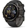 Garmin Fenix 9 Pro Amoled, Inreach, DLC 47 mm, nero/grigio ciottolo | Display AMOLED, Smartwatch GPS multisport premium, connettività inReach®