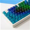 Sumgsn Crystal Clear Keycaps Cherry Profile Gradient Blue Clear Keycap Set Abete per 60% 65% 75% Cherry Mx Switch Tastiera Meccanica