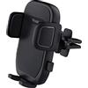 Trust Runo Supporto Auto Smartphone, Supporto per Presa d'Aria per Telefono, Base Salda, Pulsante di Sgancio Rapido, Morsetto Posteriore Gommato, iPhone, Samsung e Altri 55-100 mm - Nero
