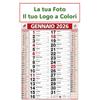 Generico Calendario Olandese 2026 ROSSO da muro, Calendario Trimestrale da Parete, 28x47cm Personalizzabile con logo o foto Colori, 12 Mesi con Note e numeri Grandi, regalo Nonni Idea regalo natale azienda