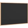 vidaXL Lavagna con cornice in legno massello di pino nera 80x55 cm