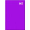 Sixstore Agenda 2027 Viola, Formato A4, Visualizzazione Settimanale | Colore alla Moda, Agenda da Scrivania, Con Nastro Segnalibro