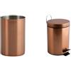 MSV Bicchiere Tumbler Rame con Pattumiera Acciaio Rame | Bicchiere e Pattumiera · Set Bagno Coordinato · Finitura Rame · Facile da Pulire