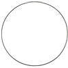 GLOREX 6 1294 223 - Anello in metallo per fai da te, diametro circa 15 cm, rivestito in nero, ideale per acchiappasogni, macramè, decorazione da parete e fioristica