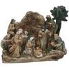 DRW Mistero Belen nascita di 1 pezzo su una roccia con i re magi, 15,5 x 7,5 x 11,8 cm