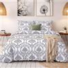 HOME LINGE PASSION - Parure copripiumino 240 x 260 cm - 100% cotone - copripiumino + 2 federe - motivo Malikoa