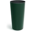 Prosperplast Vaso Lamia Slim alto rotondo con serbatoio interno verde pino, 25 x 25 x 48 cm, per giardino, terrazza e balcone