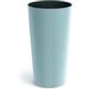 Prosperplast Vaso Lamia Slim alto rotondo con serbatoio interno grigio chiaro, 25 x 25 x 48 cm, uso interno ed esterno per giardino, terrazza e balcone