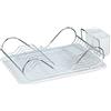 WENKO 2373100 Scolapiatti Clean, Metallo cromato, 47 x 12.5 x 32 cm, Cromo