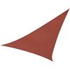 Perel Telo ombreggiante triangolare 5 x 5 x 5 m in poliestere traspirante e idrorepellente, protezione UV 90%, terracotta