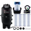 VEVOR Filtro per Piscina a Cartuccia, Superficie filtrante di 30 m², Filtro per Piscina da Incasso, Sistema di filtraggio per Piscine Fuori Terra con Filtro di aggiornamento e a Prova di perdite