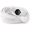 M mimotec- Prolunga Elettrica Schuko 5 m 3x1,5 mm² con Messa a Terra, Cavo Prolunga 16A 250V Bianco per Casa, Ufficio ed Elettrodomestici