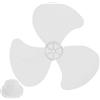 CNANRNANC 40,6 cm Pale del ventilatore domestico Pale del ventilatore in plastica Tre pale con copertura del dado per base del ventilatore pale (bianco)