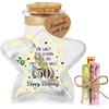 AUEJACKY Regalo Per 18° Compleanno Bottiglia Decorativa, Idea Regalo Di Compleanno, Luce LED Bottiglia A Forma Di Stella Con Tappo In Sughero (50)