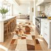 Akyzesou Tappeto Corridoio Antiscivolo Lavabile Tappeto Cucina 90 x 500 cm | Tappeto Passatoia Per Ingresso Tappeto Multiuso per Camera Scendiletto Sala da Pranzo Lavanderia Facile da Lavare