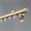 Generic Asta per tende Sistema di binari a parete Facile da installare Rotelle silenziose Ideale per soggiorno, camera da letto, ufficio e divisori interni(Gold,2.3m/7.5ft)
