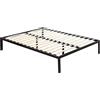 Mon Mobilier Design BASI - Rete a doghe con piedini in acciaio, 180 x 200 cm