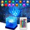 Silkwish Wave Lamp Lampada da tavolo, lampada da comodino a LED, onde oceaniche LED, lampada per proiettore di stelle, 16 colori, proiettore cielo stellato, proiettore con telecomando, ricarica USB