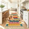 Akyzesou Tappeto Corridoio Antiscivolo Lavabile Tappeto Cucina 90 x 250 cm | Tappeto Passatoia Per Ingresso Tappeto Multiuso per Camera Scendiletto Sala da Pranzo Lavanderia Facile da Lavare