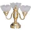 Tonysa Lampadario per Casa delle Bambole a 3 Teste, Applique da Parete in Miniatura per la Sala da Pranzo del Giardino Paesaggistico della Casa delle Bambole Fai-da-te