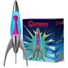 Mathmos Lampada lava razzo Telstar argento Inventori della lampada lava | Lampade Blu e Rosa in metallo fuso cromato, riempite a mano in Gran Bretagna