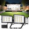 Sararoom Faretto LED da Esterno 100W 10000LM Faro Proiettori Led - 6500K Luce Bianca Fredda Faretti, IP65 Impermeabile, Supporto Regolabile 180° Luci di Sicurezza per Giardino Terrazza Garage,No Spina