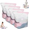 Generic Large No-Pump 3D Vacuum Storage Bags, Sacchetti Salvaspazio Sottovuoto 3D Senza Pompa, No Pump Compression Storage Bag, Reusable Vacuum Pack Bags for Clothes Duvets，A4PCS